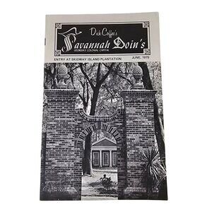 Dick Coffees Savannah Doins Georgias Colonial Capital Magazine June 1975 Vintage
